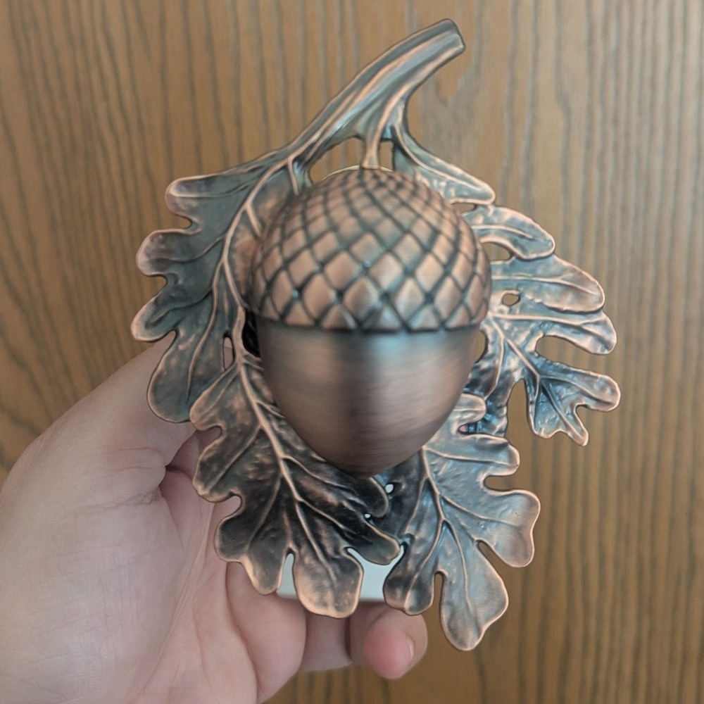 Bath & Body Works Wallflowers Acorn Oak Leaf Plug In Diffuser Bronze Fall Decor - Picture 10 of 10